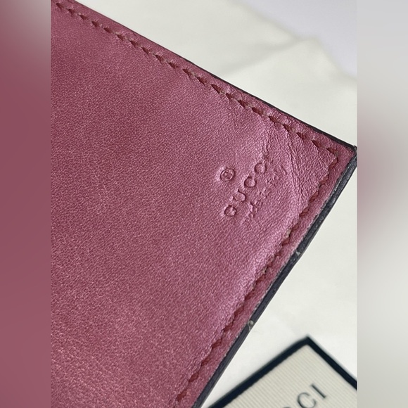 GUCCI MICRO GUCCISSIMA PATENT LEATHER WALLET - Picture 14 of 16